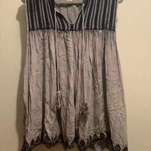 Rachel Zoe Vintage Distressed Tank Top 3X